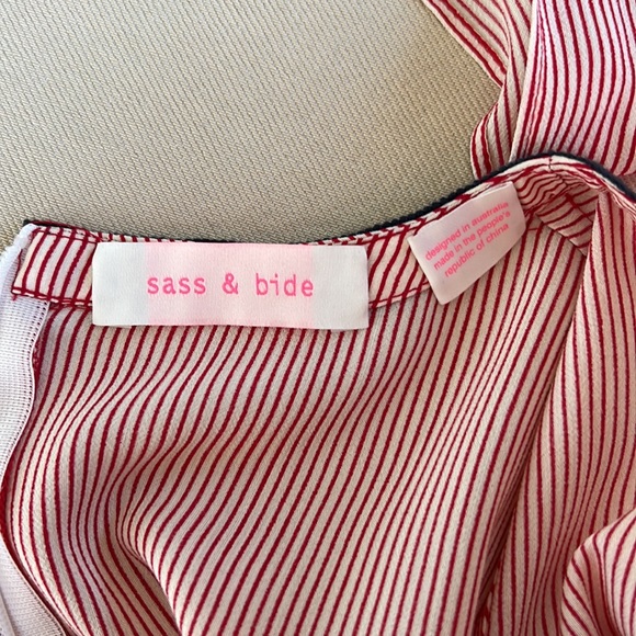 sass & bide The Charmer Dress in Red Stripe - Picture 4 of 15